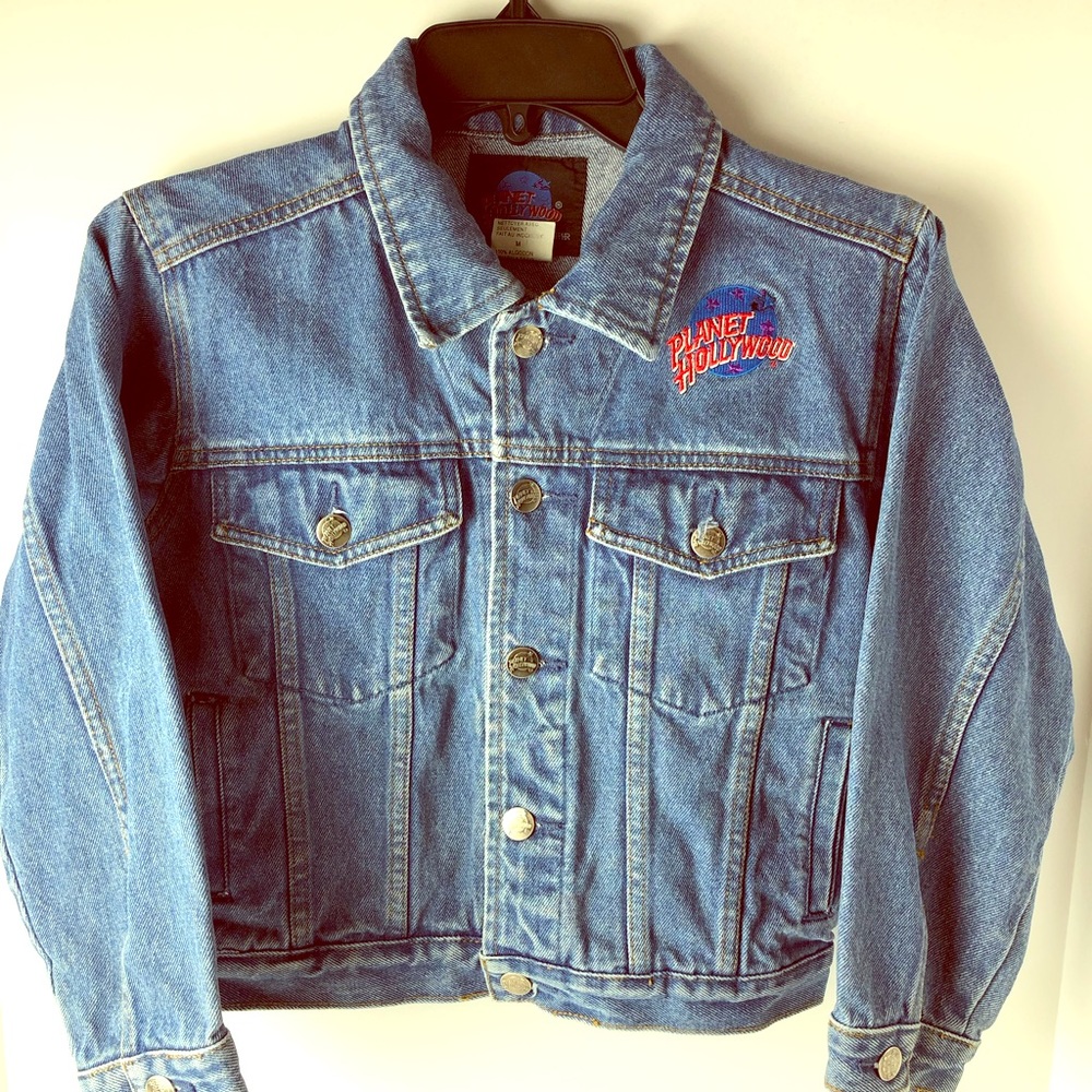 Denim Jacket Size Medium by PLANET HOLLYWOOD Maui